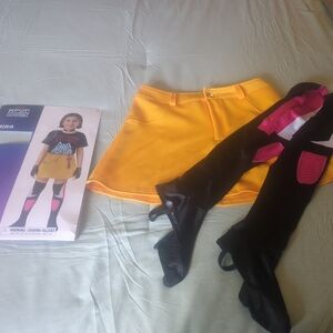 Spirit Kids Black and Pink Tights with Yellow Skirt